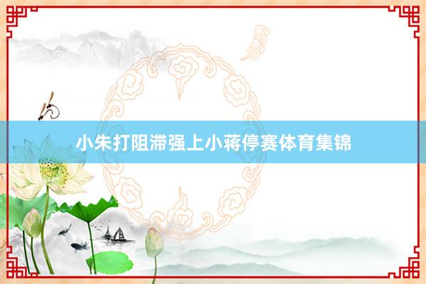 小朱打阻滞强上小蒋停赛体育集锦